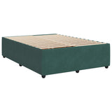 Bed Frame without Mattress Dark Green 140x190 cm Velvet 3285009