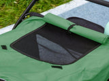 Foldable Pet Stroller with Washable Cushion, Storage Bags, Safety Leash for Medium and Large Dogs T3398P349606