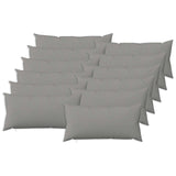 Cushion Cover 12 pcs HEERLEN Cloud Grey 40 x 80 cm Fabric 909783