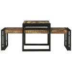 Coffee Table 2 pcs Multicolour Solid reclaimed wood 4104723