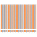 Retractable Awning Manual Multicolour Stripe 350x250 cm Fabric 3330301