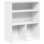 ZNTS Book Cabinet White 60x30x71.5 cm Engineered Wood 860310