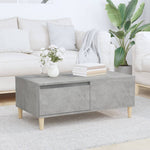 ZNTS Coffee Table Concrete Grey 90x50x36.5 cm Engineered Wood 821112