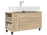 Bathroom Vanity Unit Sonoma Oak 80 x 35 x 60 cm Engineered Wood 889387
