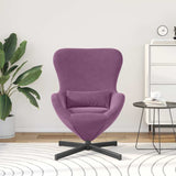 Egg Chair Purple 63 x 73 x 90 cm Velvet 42002767
