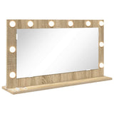 Vanity Mirror Rectangular Sonoma Oak 80 x 45 x 18 cm 868319
