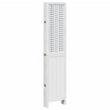 Room Divider 6 Panels White Solid Wood Paulownia 358730
