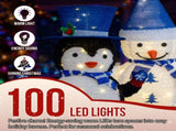 Set of 2 Lighted Plush Penguin and Snowman Christmas Decorations, Pre-lit Pull Up Holiday Decor with 46065456