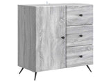 Sideboard Grey Sonoma 66 x 34.5 x 90 cm Engineered Wood 895551