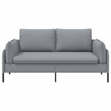 2-Seater Sofa Light Grey 188 x 81 x 89 cm Fabric 42048599