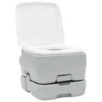 Camping Toilet 2 pcs Grey and White 50.5 x 33 x 103 cm 42001433