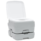 Camping Toilet 2 pcs Grey and White 50.5 x 33 x 103 cm 42001433