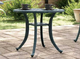 Garden Table Green 48x53 cm Cast Aluminium 4002826