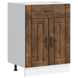 Kitchen Base Cabinet Lucca Smoked Oak Engineered Wood 853732
