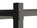 3 x 3 Metal Pergola with Retractable Roof and Magnetic Fixture, Outdoor Gazebo Garden Pergola Kit T3398P320117