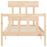 Bed Frame without Mattress 90x200 cm Solid Wood Pine 3193321