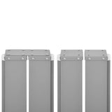 Patio Retractable Side Awning 140x1200 cm Anthracite 313389