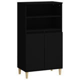Highboard Black 60x36x110 cm Engineered Wood 821221