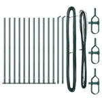 Fence Posts Manual 13 pcs Green 32mm 90 cm Galvanised steel 42004287
