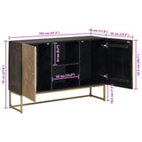 Sideboard Brass 105 x 30 x 70 cm 42020072