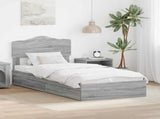 Storage Bed with Drawer Grey Sonoma 70 x 190 cm Engineered Wood 3413150