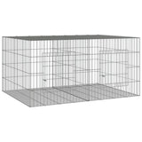 2-Panel Rabbit Cage 110x79x54 cm Galvanised Iron 171568