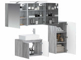 Bathroom Furniture Set 4 pcs Grey Sonoma 3407436