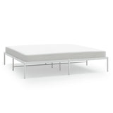 Metal Bed Frame without Mattress White 193x203cm 350919