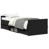 Bed Frame without Mattress Black 100x200 cm 3203797