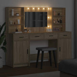 Dressing Table Set with Drawer 3 pcs Sonoma Oak Engineered Wood 3334283