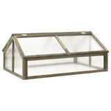 Greenhouse Grey Solid fir wood and transparent panels Medium 316416