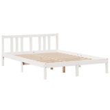 Bed Frame with Headboard without Mattress White 140x200 cm 3305970