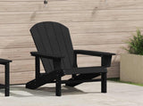 Adirondack Chair Black 82 x 74 x 92 cm HDPE 42006623