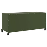 TV Cabinet Olive Green 100.5x39x43.5 cm Steel 846648