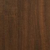 Bed Frame Brown oak Engineered wood Single Bed Frame 3207370