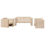 ZNTS 2 Piece Garden Lounge Set Solid Wood Pine 3216895