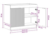 Bathroom under Sink Cabinet Old Wood 78.5 x 37.5 x 81 cm 890112
