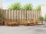 Outdoor Sofa Set 7 pcs Natural Solid Acacia Wood 3367857