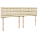 Box Spring Bed with Mattress Cream 180x200 cm Fabric 3285986