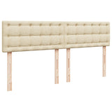 Box Spring Bed with Mattress Cream 180x200 cm Fabric 3285986
