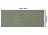 Area Rugs Olive Green 60 x 110 cm Jute 42010571