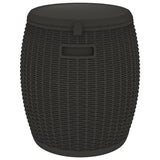 4-in-1 Garden Storage Box Black Polypropylene 364155