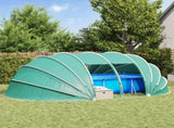 Pool Tent Dome 640 x 432 x 205 cm Sea Green 42001142