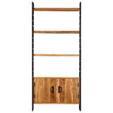 4-Tier Bookcase 80x30x180 cm Solid Acacia Wood 284420