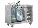 Golf Cabinet with Wheel Plain Concrete Grey 90 x 45 x 98 cm 899466