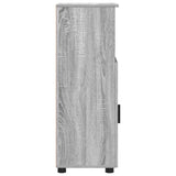 Bathroom Cabinet with Storage Grey Sonoma 30 x 35 x 95 cm 883320