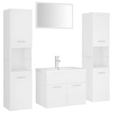 Bathroom Furniture Set White Engineered Wood 3071495