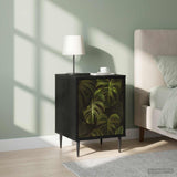 Bedside Cabinet ELBURG 2 pcs Black Oak 36 x 33 x 51 cm 8007238