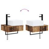 Bathroom Furniture Set 3 pcs Old Wood Engineered Wood 3405605
