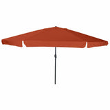 Garden Parasol Terracotta 394 x 394 x 248 cm 42003641